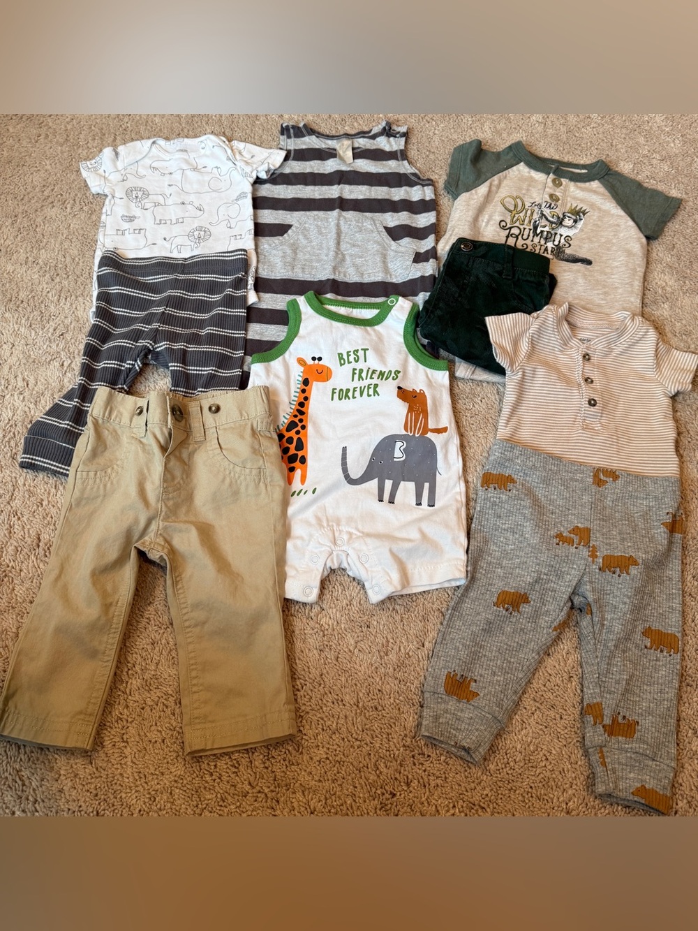 Baby Boys Summer Bundle size 3 months lot of 9 pieces